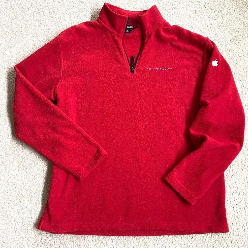 Apple 3/4 zip fleece jacket